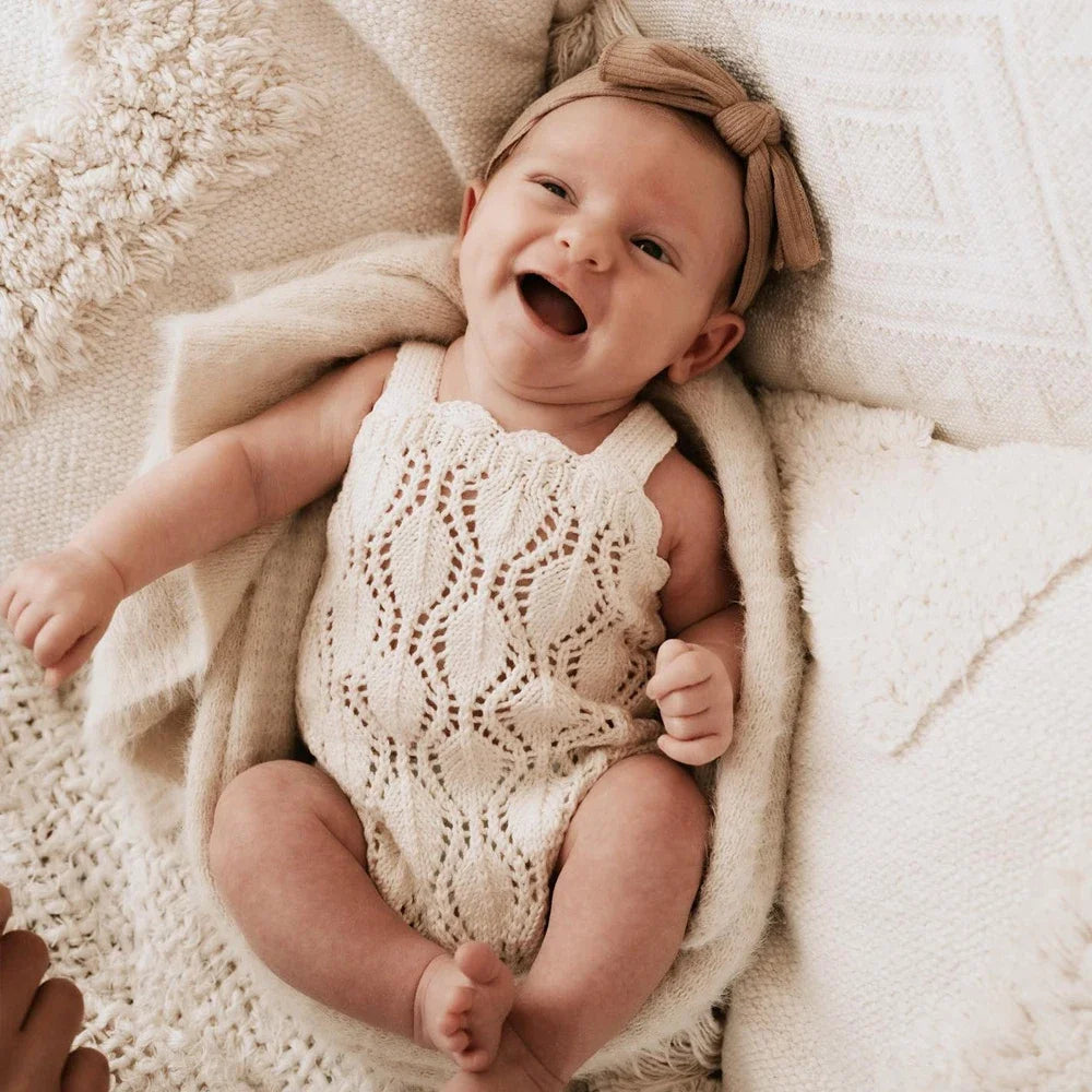 Newborn Props Bodysuit Cotton Material Hollow Out For Photography