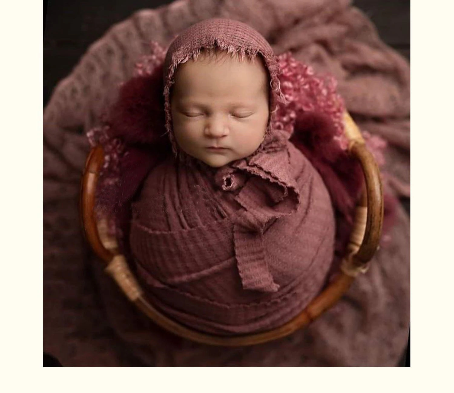Newborn Photography Blanket Baby Knitted Swaddling Photo Props