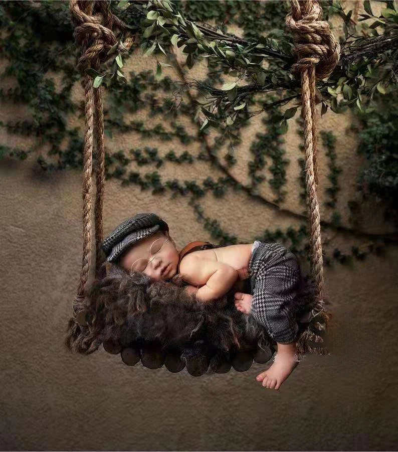 Newborn Little Gentleman Hat Bow Tie Photography Accessories