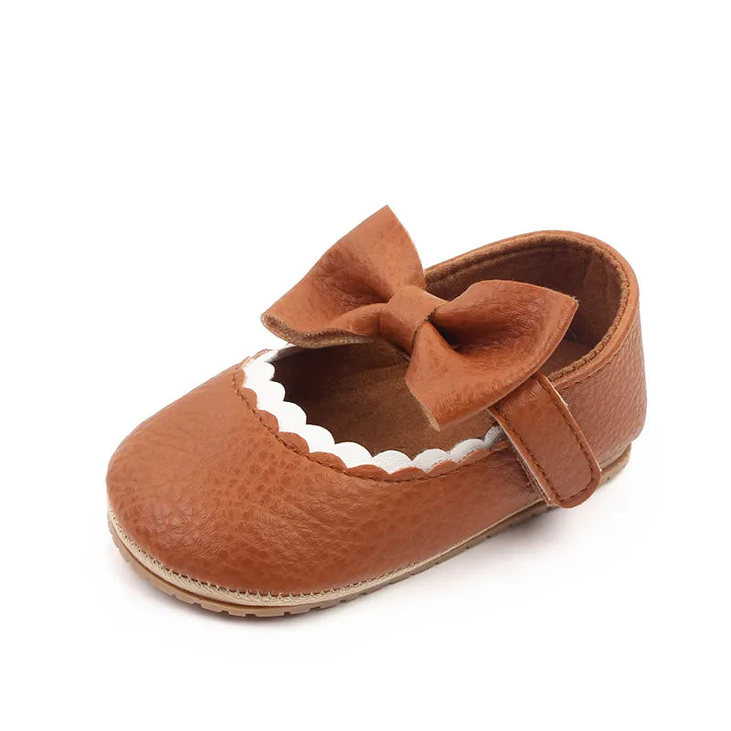 Cute Baby Patent Leather First Walker Shoes