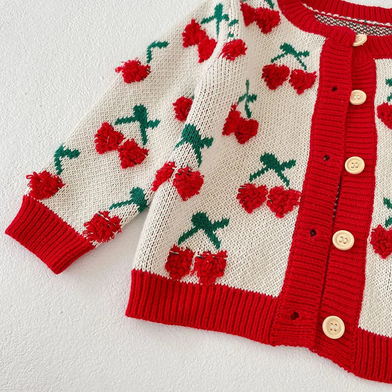 Autumn Baby Bodysuits and Knit Cardigans 2pcs Set