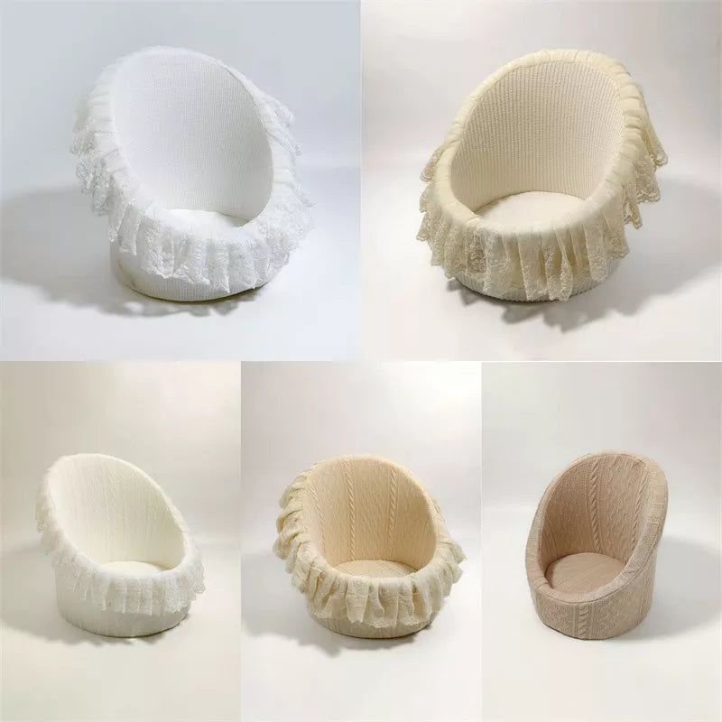Lace Round Sofa Chair Auxiliary Posing Props