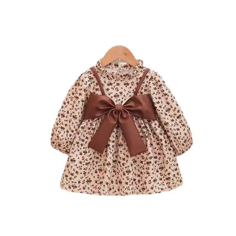 2024 Girls First Birthday Print Baby Girls Dresses