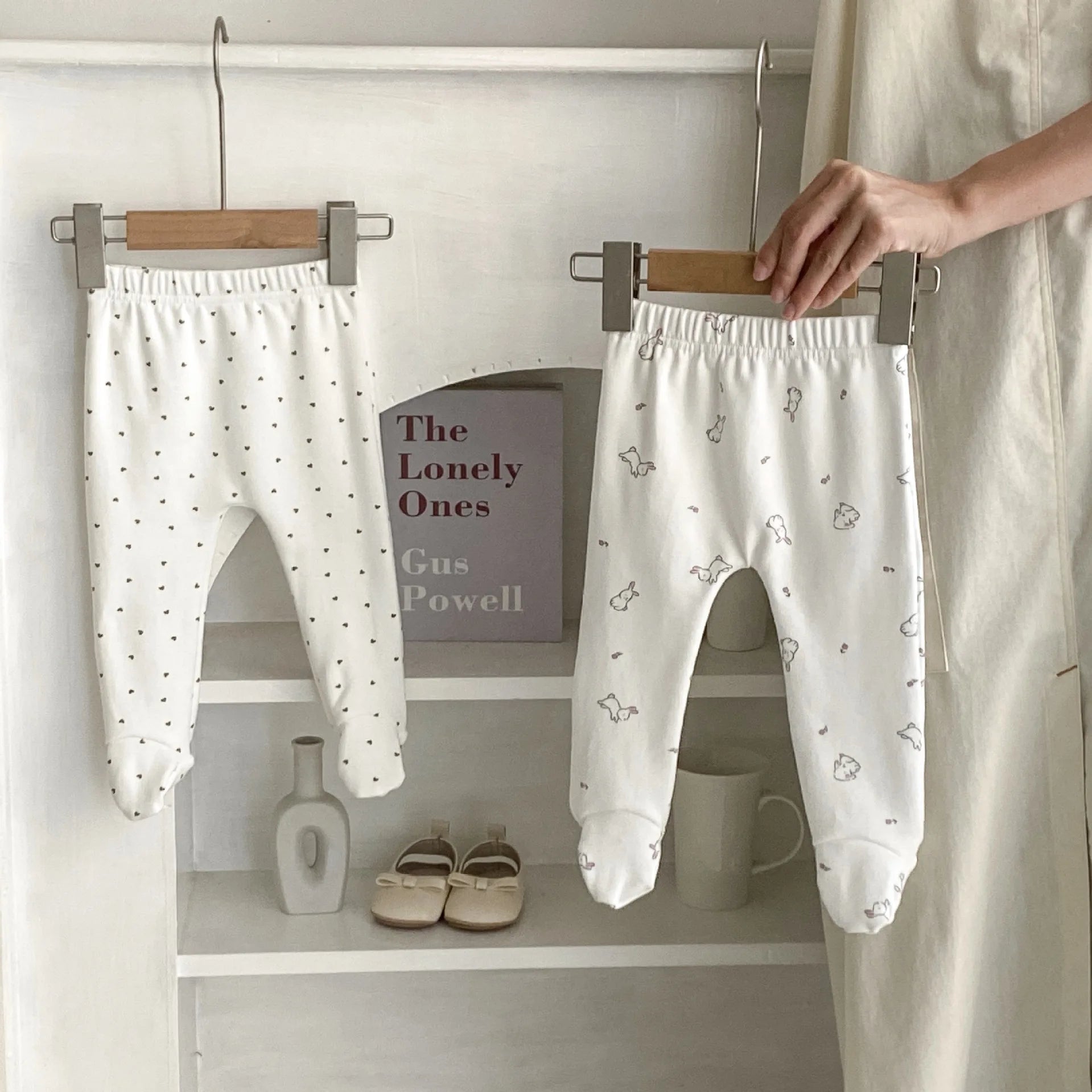 2024 Spring Fashion New in Infant Baby Cute Print Feet Wrapped Pantyhose Cotton Versatile PP Pants Kids Newborn Clothing 0-24M