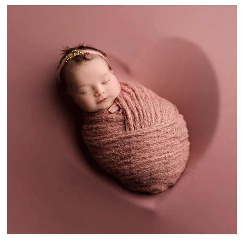 Newborn Photography Props Wrap Soft Mohair Knitted Blanket