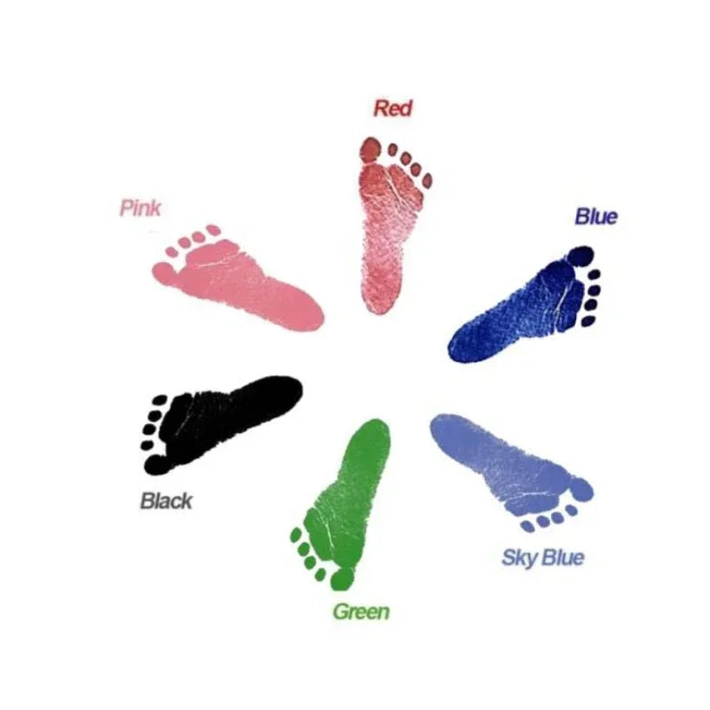 Newborn Baby DIY Hand And Footprint Kit Ink Handprint Baby Shower Gift