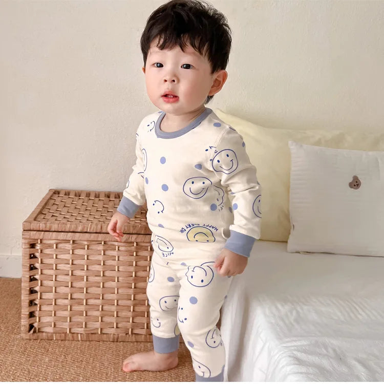 100% Cotton Autumn Winter Clothing Baby Thermal Underwear