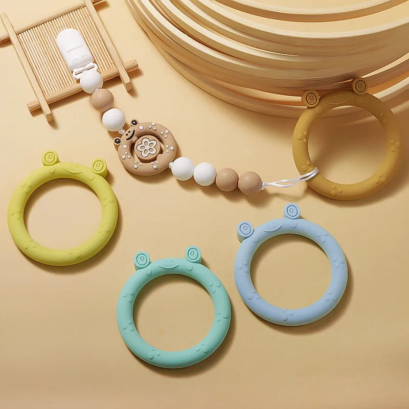 1Pc Baby Cartoon Silicone Teether BPA Free