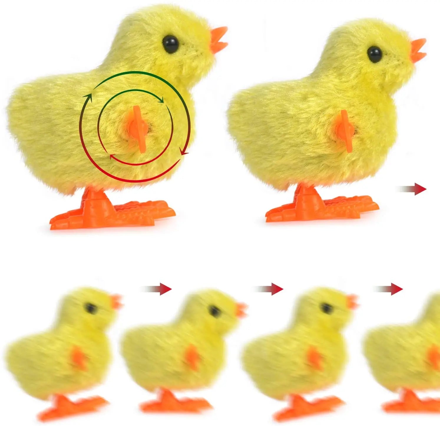 5pcs Novelty Jumping Chicken Chick Toys
