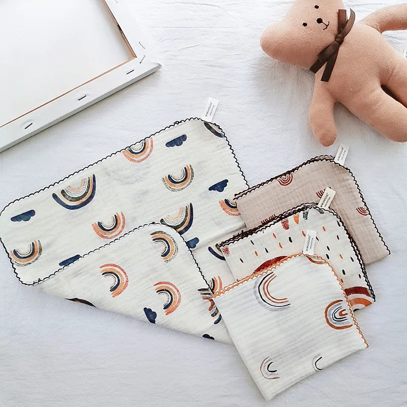 4 Layer Soft Saliva Towel Cotton Baby Face Towel