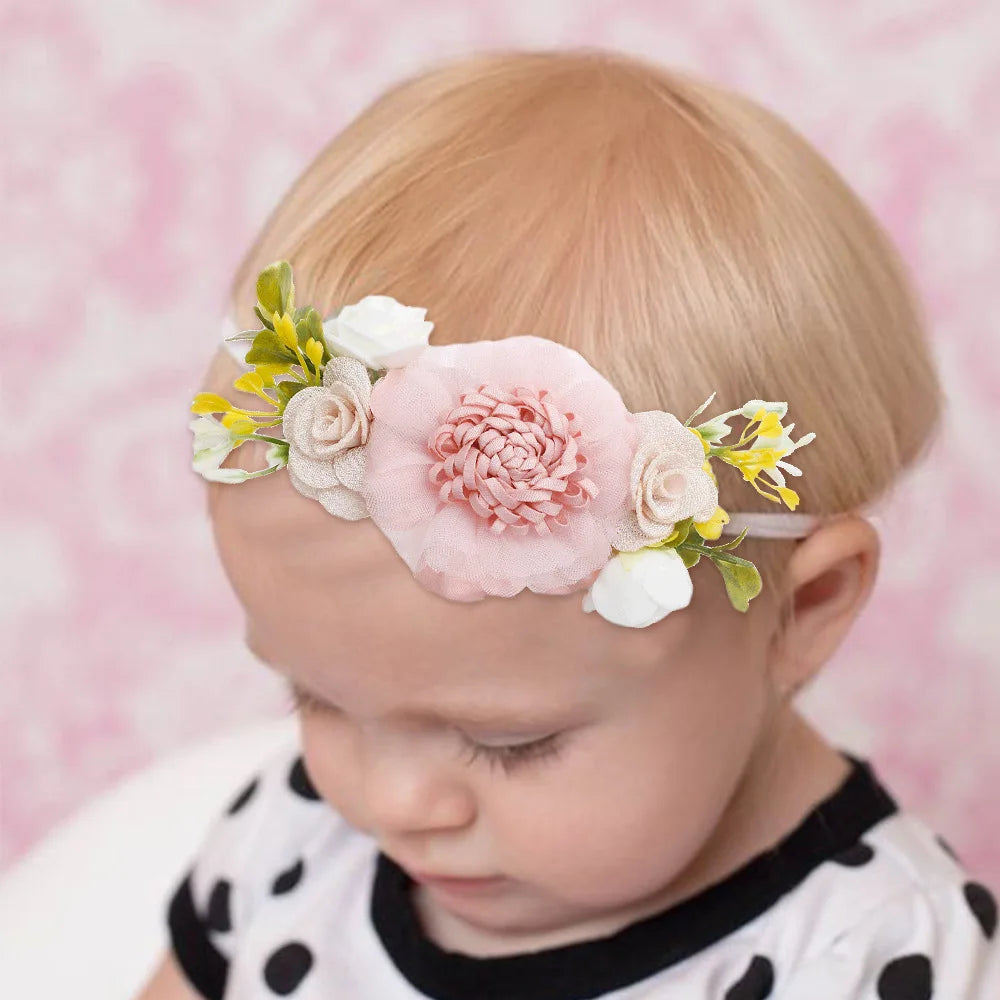 New Hot Flower Super Elastic Baby Headband