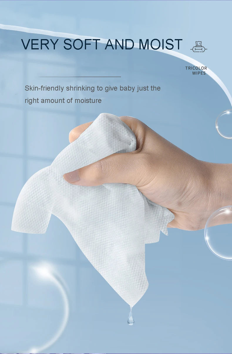 Baby Wipes, Water Based Baby Diaper Wipes Hypoallergenic and Unscented 80 Count