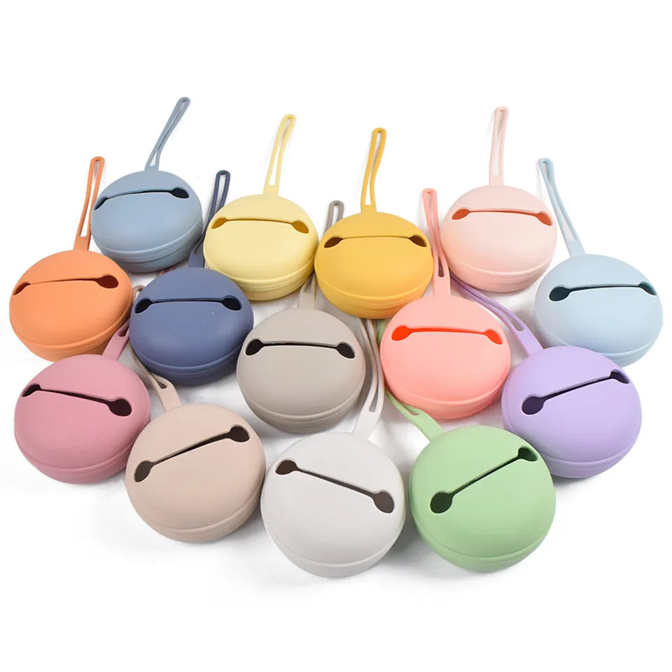 Baby Pacifier Holder Portable Container Case Silicone