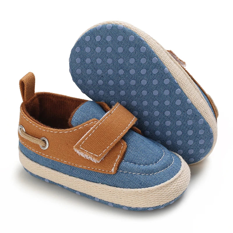Newborn Baby Prewalker Casual Shoes Leather Non-Slip Soft 0-18M