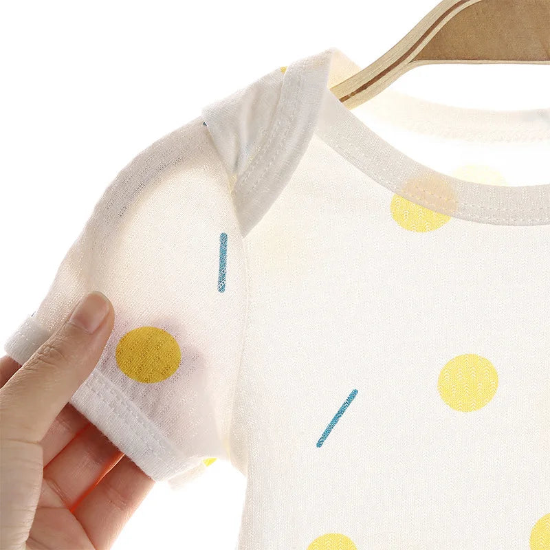 Cotton Baby Newborn Short-sleeved Bodysuit