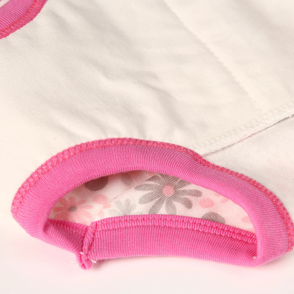 4Pcs Baby Training Pants Cotton Breathable 4 Layers Diapers Infant Toddler Washable Cloth Nappies Cartoon Absorbent Underwear
