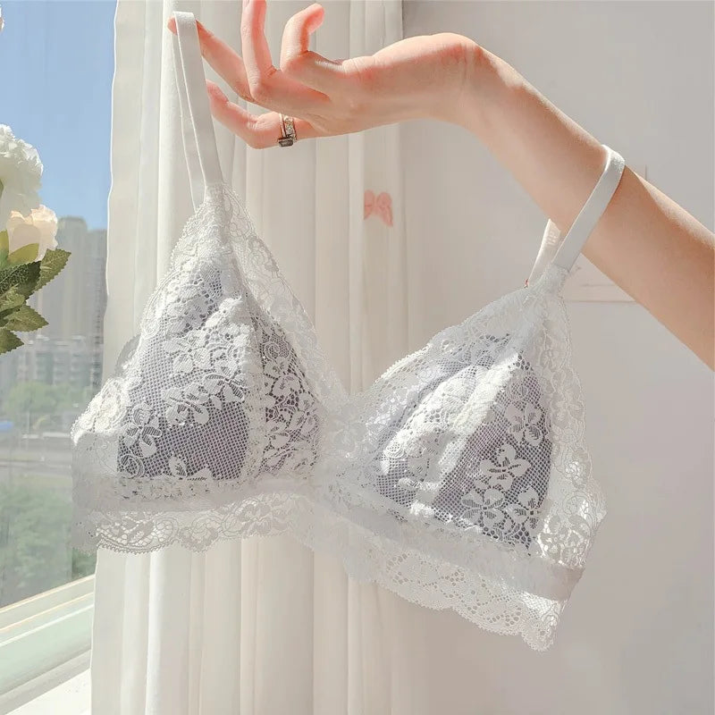 French Style Sexy Bras Wireless Lingerie Intimates Triangle Cup
