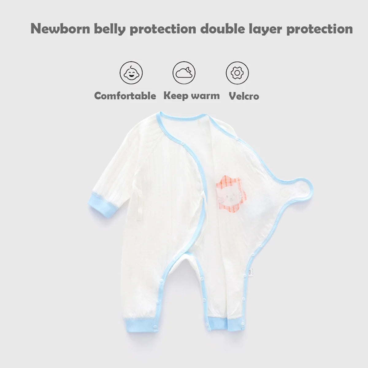Newborn Baby Boy Girl Cotton One Piece Underwear