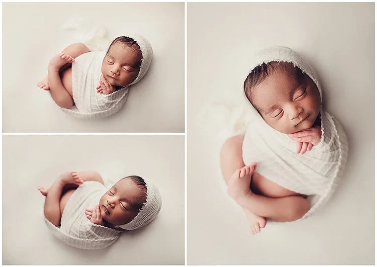 Newborn Photography Blanket Baby Knitted Swaddling Photo Props