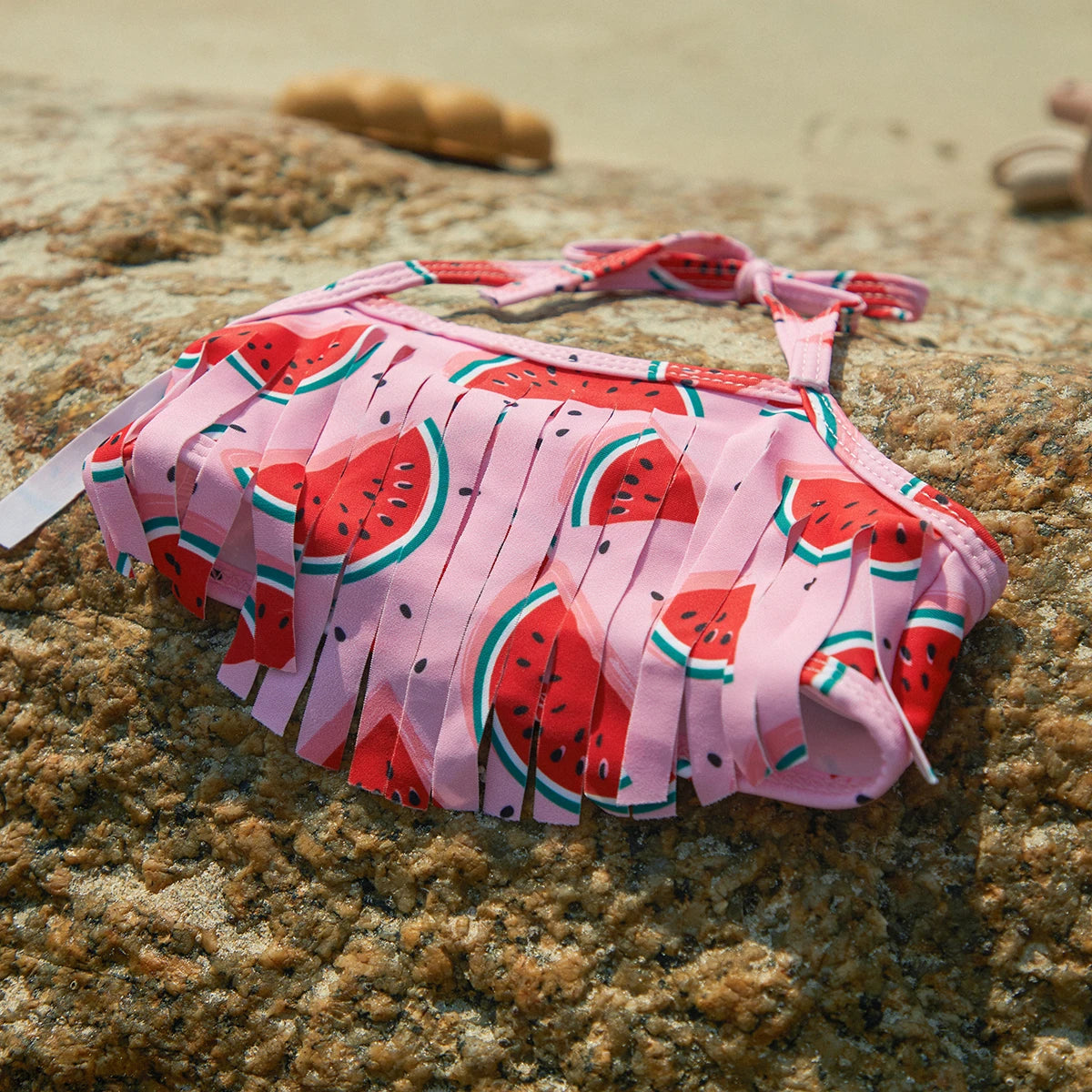 Baby Girls Watermelon Print Bathing Suit