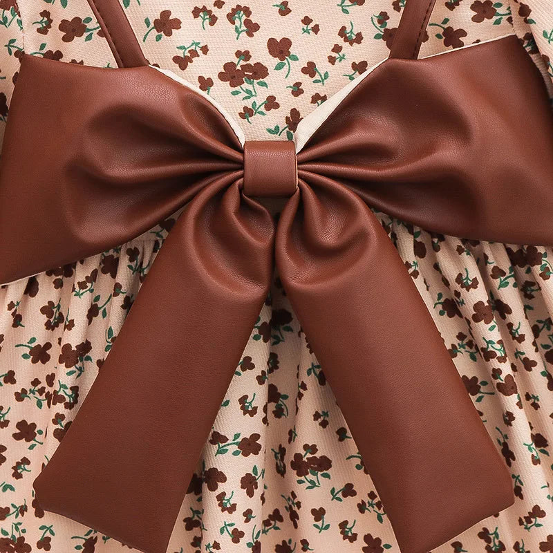 6 9 months 1 2 3 years old baby girls dress spring clothes long sleeve floral dresses baby birthday clothing outfit wear dress