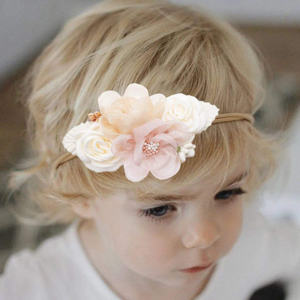 New Hot Flower Super Elastic Baby Headband