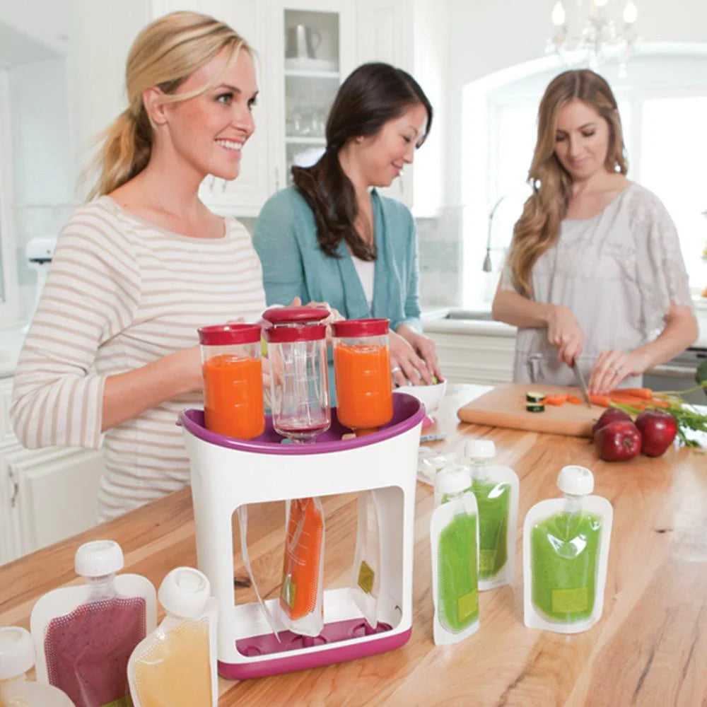 Dropshipping Baby Food Maker Squeeze Food Station Organic Food For Newborn Fresh Fruit Container Storage Baby Feeding Maker
