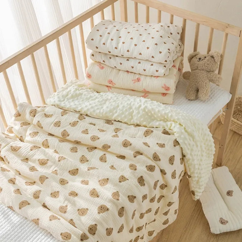 Baby Blanket Bedding Set Cotton Quilt Infant