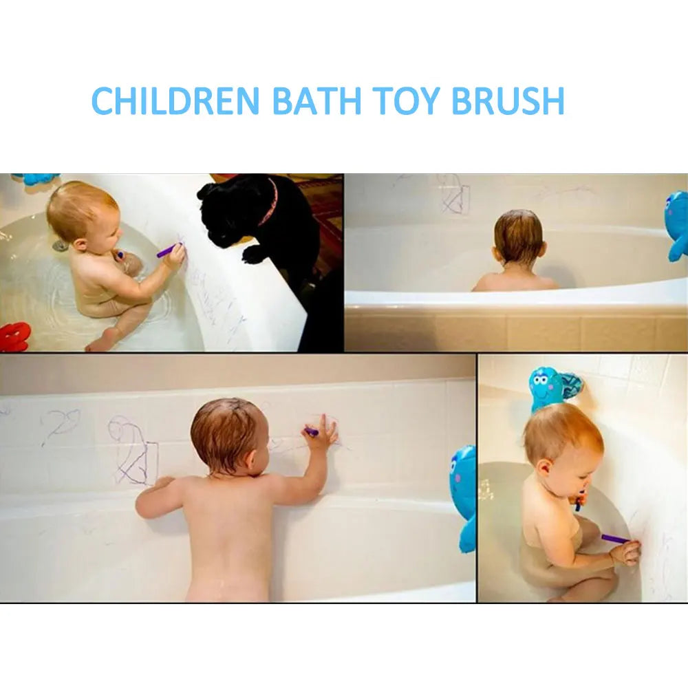 1~8PCS Set Baby Bath Toy Baby Bath Crayons Toddler Washable Bathtime Toy