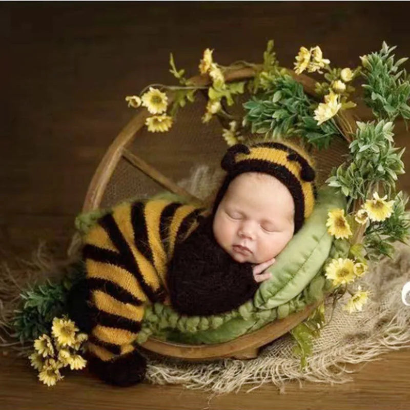 Knitted Bee Clothing Studio Baby Photo