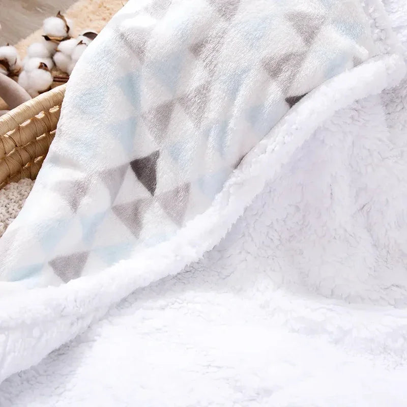 Velvet Thickened Double Layer Soft Comfort Baby Blanket