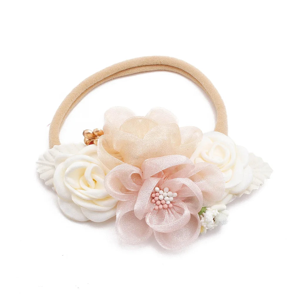 New Hot Flower Super Elastic Baby Headband