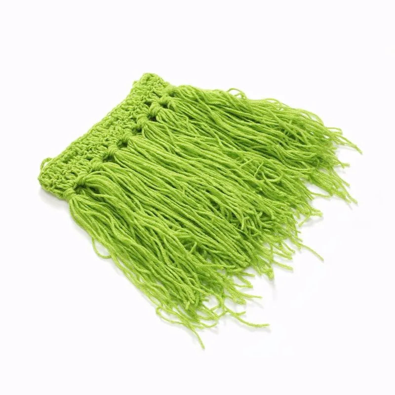 Newborn Cute Beach Grass Skirt Suit Crochet Knit