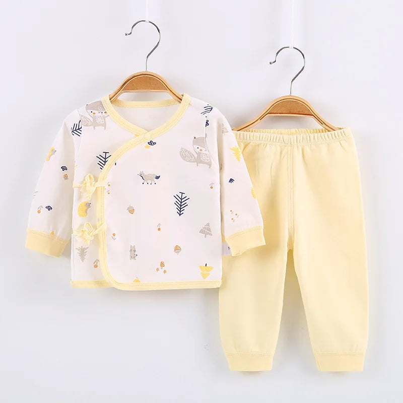 Autumn 0-6 Months Infant Clothing Set Cotton Newborn Boys Underwear