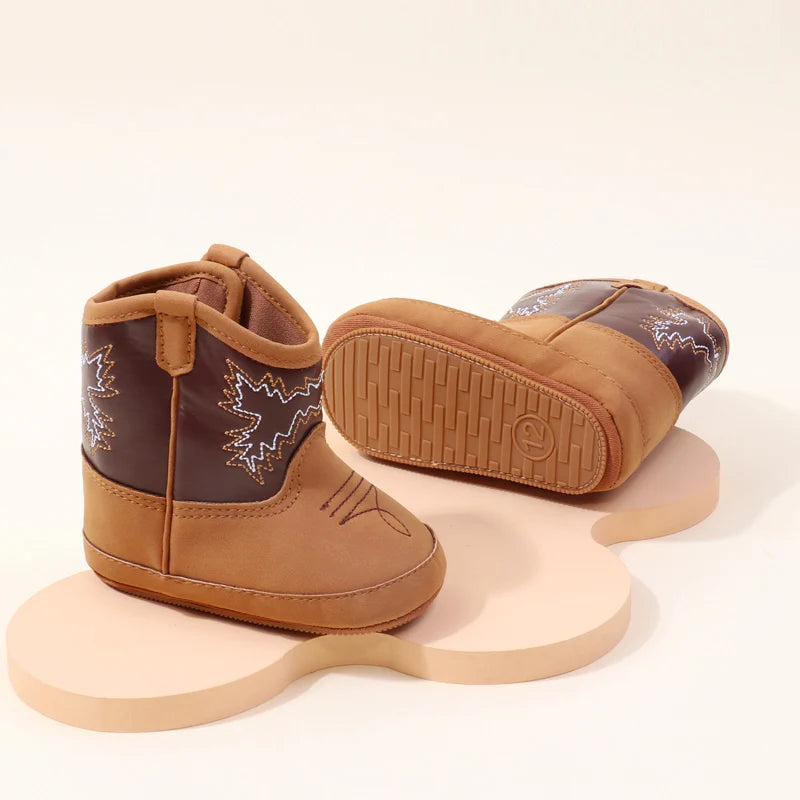 Baby Little Boots Soft PU and Cotton High Quality 2024 New Style