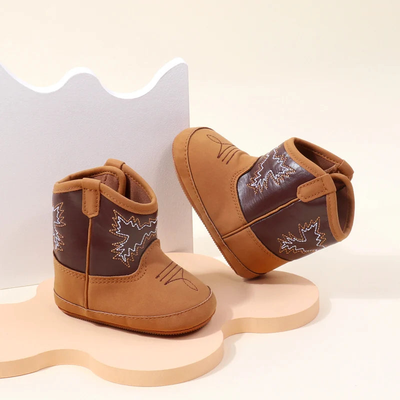 Baby Little Boots Soft PU and Cotton High Quality 2024 New Style