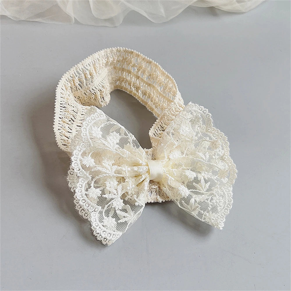 White Lace Elastic Hair Bands Headbands