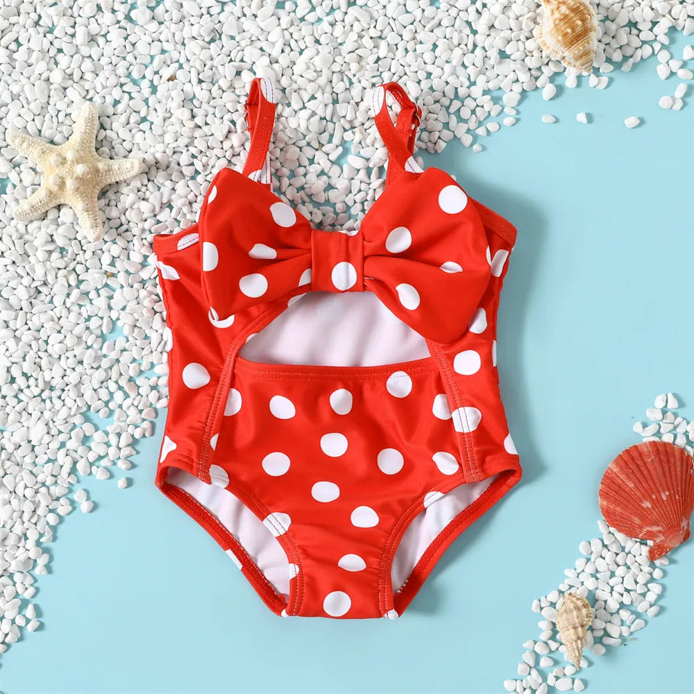 Toddler Baby Girls Cute Dots Swimsuit