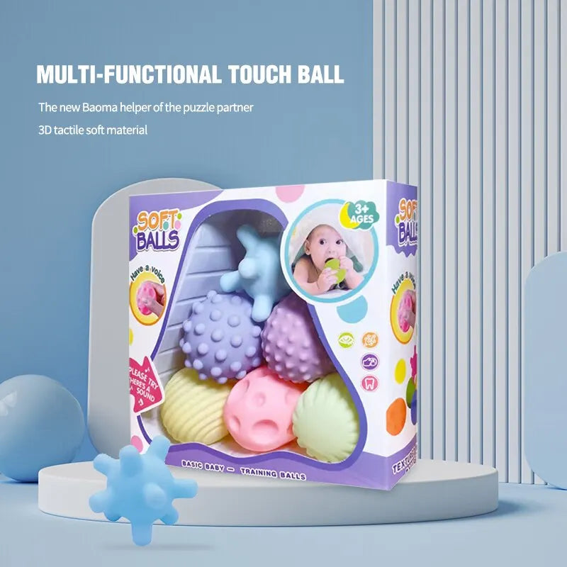 6 PCS Baby Toys Sensory Balls For Infant Massage Ball