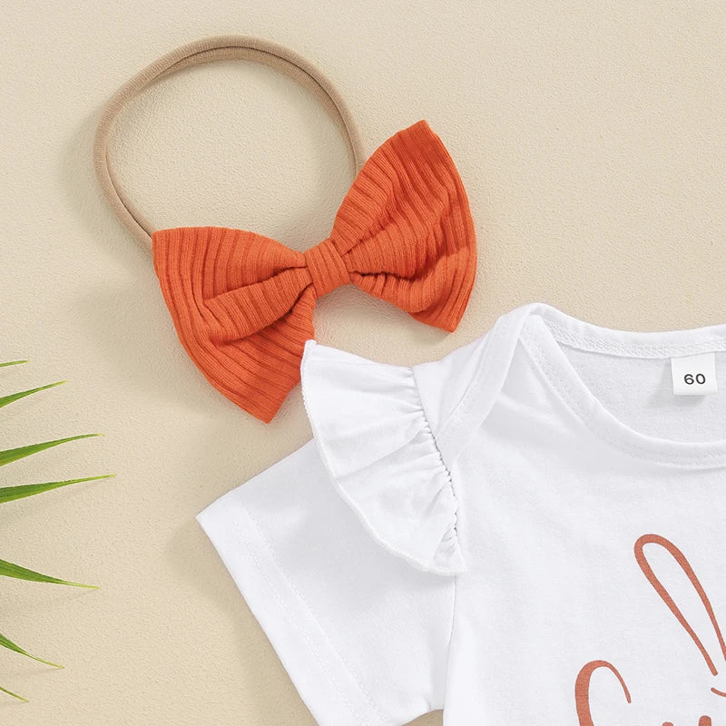 0-18M Toddler Baby Girl Easter Outfit Bunny Rabbit Sets Clothes