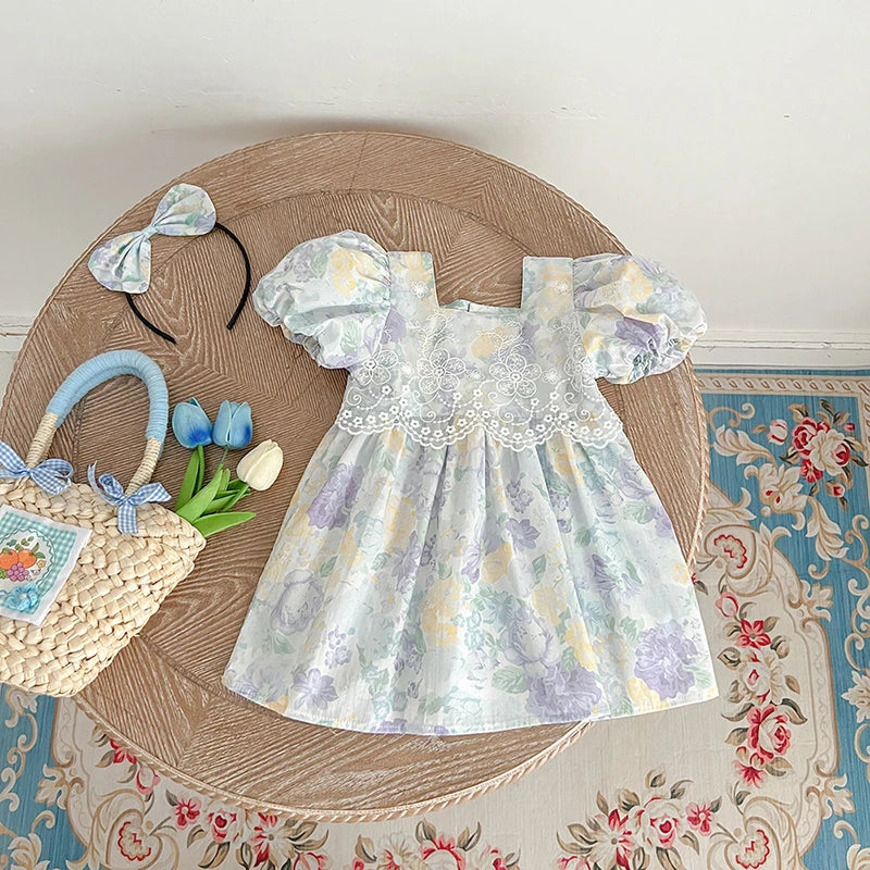 Toddler Infant Baby Sweet Lace Dress Summer Baby Girls