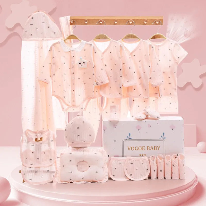 16/18/24 Pieces Newborn Clothes Set Baby Gift Pure Cotton Baby Set 0-12 Months