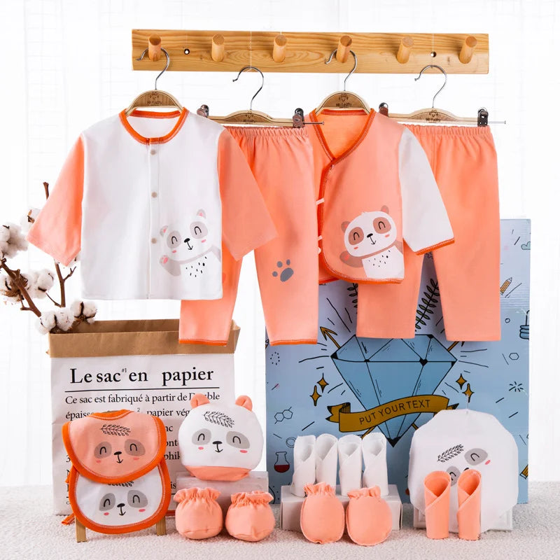 18piece/set Newborn Baby Clothes Soft Infant Cotton Clothing Gift Set