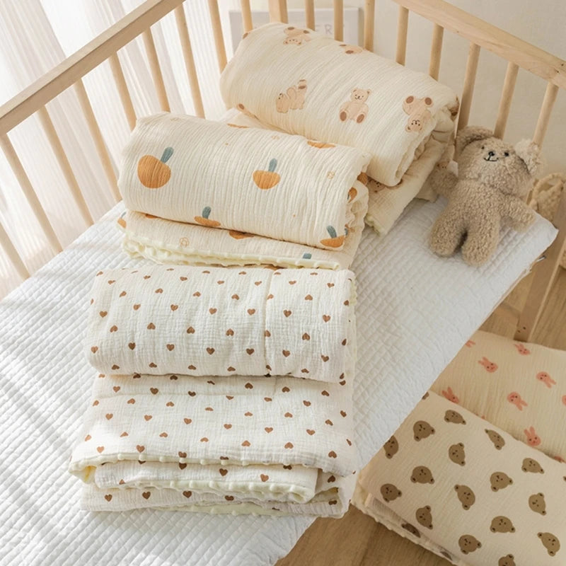 Baby Blanket & Swaddling Newborn Thermal Soft Blanket Winter Solid Bedding Set Cotton Quilt Infant Bedding