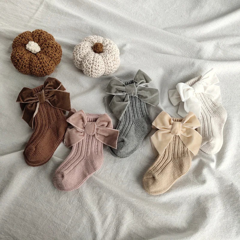 Big Bow Cotton Socks Infant Accessories