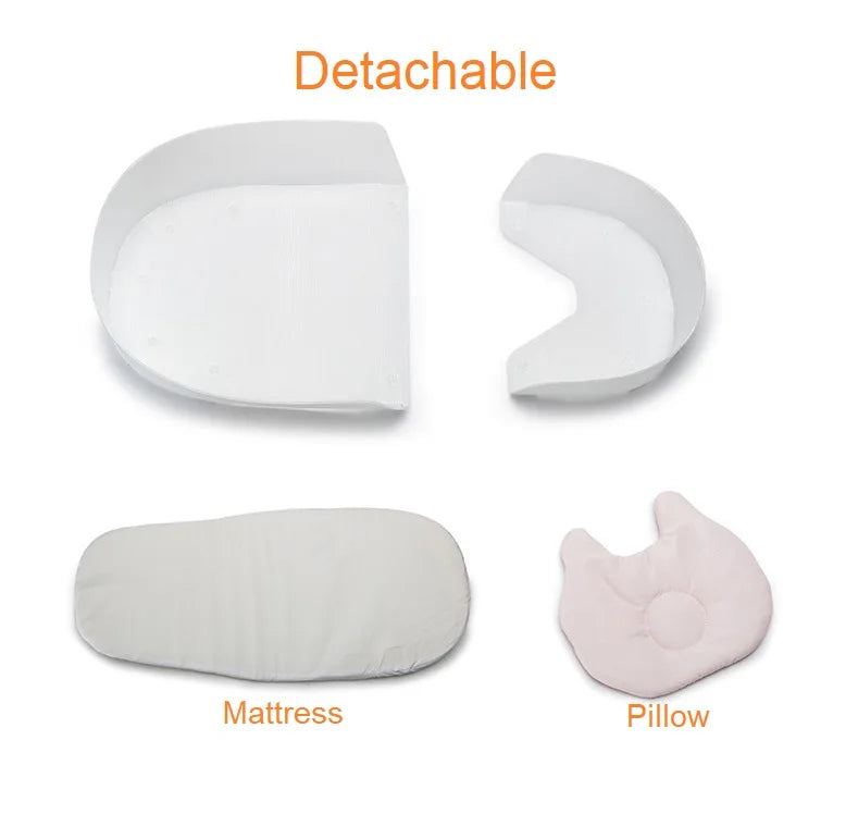 Foldable Baby crib multi-function baby bed