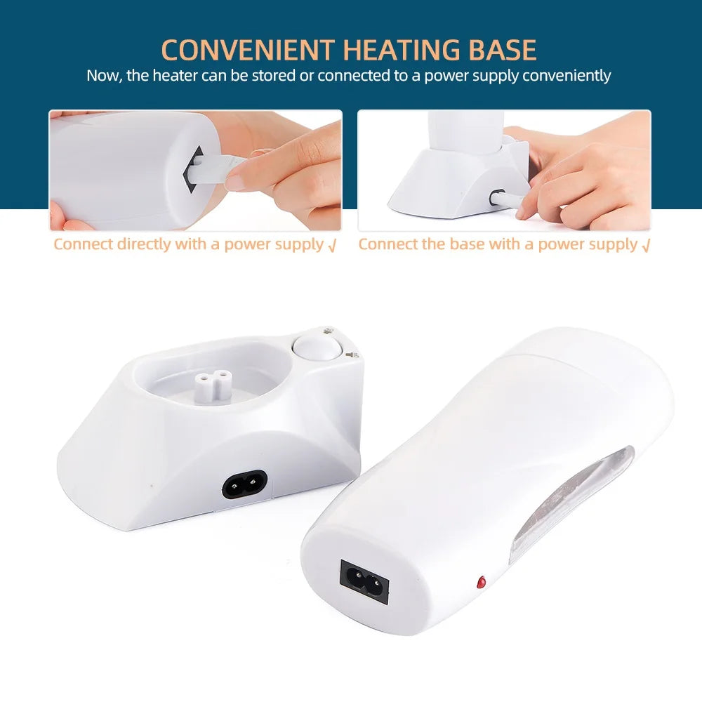 40W Roll On Waxing Depilatory Heater Melting Wax Cartridge Machine Body Bikini Hair Removal Paraffin Heating Wax Warmer Epilator