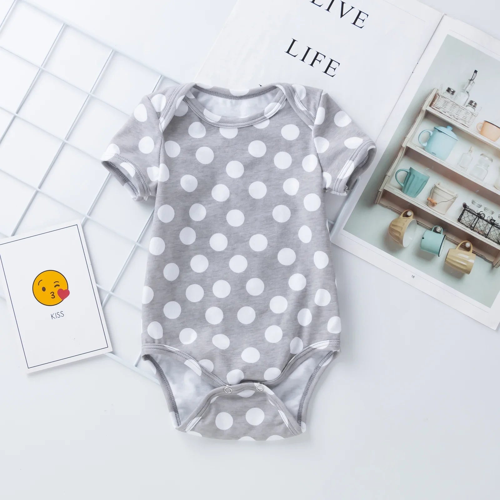 Baby Girls Newborn Cotton Jumpsuit Infant Cartoon Printing Clothes