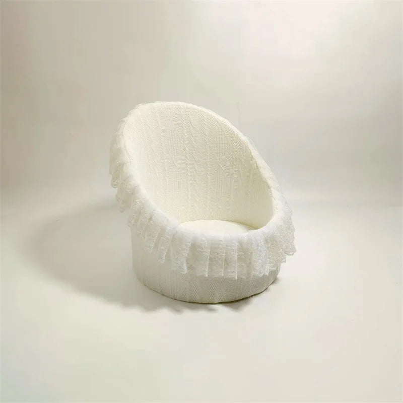 Lace Round Sofa Chair Auxiliary Posing Props