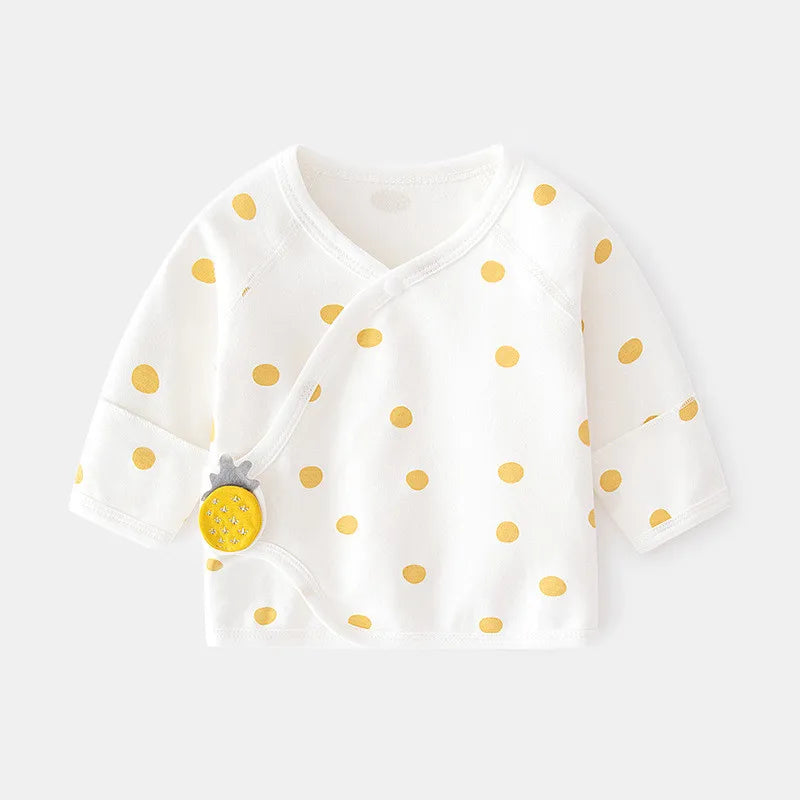 Newborn clothes baby underwear boneless pure cotton tops